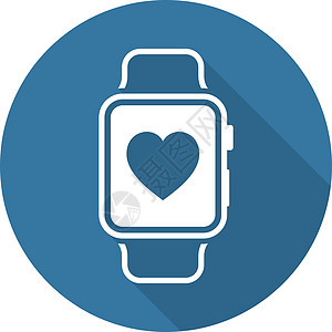 健身应用程序图标 平面设计手表有氧运动卫生保健活力控制智能生活运动技术图片