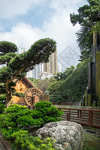 C 香港南里安花园的绝对完美之馆场景宝塔地标佛教徒公园花园城市市中心寺庙旅行图片