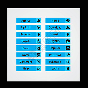 Web 设计按钮主题框架界面标签分页滚动条菜单导航商业控制板酒吧图片