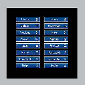 Web 设计按钮主题团体界面网页控制板商业菜单角落标签下载网络图片