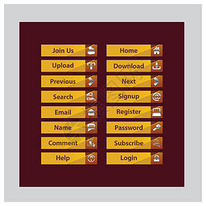 Web 设计按钮主题下载网站角落商业酒吧用户标签控制板界面曲线图片