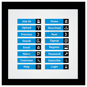 Web 设计按钮主题网站网络曲线界面网页下载分页用户角落盒子图片