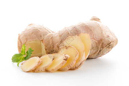 白色的姜根香料黄色烹饪植物美食营养味道蔬菜棕色香气图片