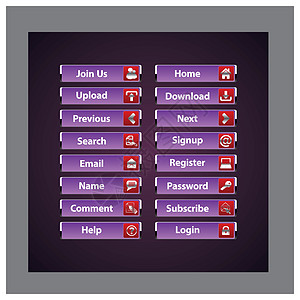 Web 设计按钮主题框架网页曲线角落分页标签酒吧用户界面团体图片