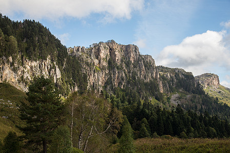 美丽的山地风景路线冰川岩石山脉植被爬坡天空旅行植物旅游图片