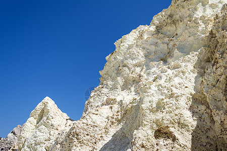 希腊米洛斯岛白岩矿藏形成 希腊图片