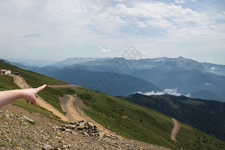 美丽的山地风景宽慰植物旅行生物圈冰川植物群山脉岩石路线爬坡图片