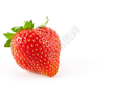 真实草莓叶子自然花园宏观浆果甜点红色水果绿色白色图片