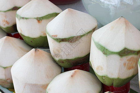 泰国准备椰椰子食物茶点热带贸易异国果汁小贩店铺情调水果图片