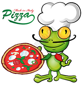 配披萨的青蛙大厨漫画图片
