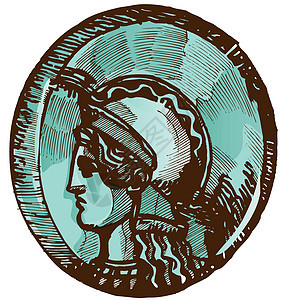 古老的希腊硬币图片