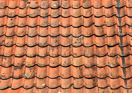 红色泥土屋顶瓷砖背景背景图片