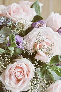 粉红玫瑰花束婚礼图案绣球花装饰庆典玫瑰花风格新娘香水花瓣图片