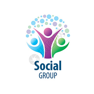 社会群体徽标插图多样性网络合伙商业友谊标识社区公司家庭图片