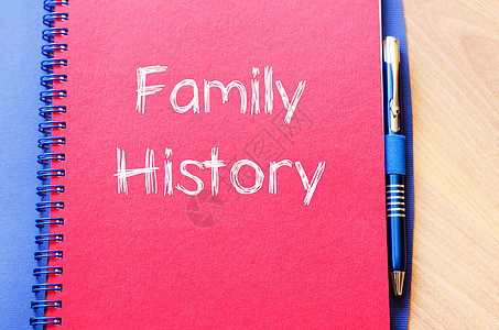 家庭史写在笔记本上女儿家谱历史药物关系亲属侄女卫生母亲治疗图片