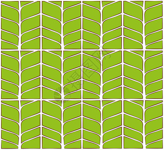 树木平板树叶的绿绿色模式图片