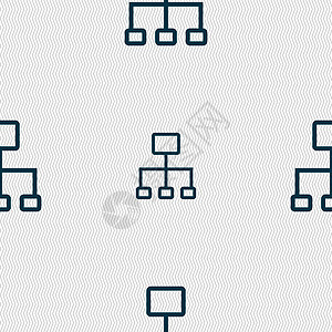 社交网络图标标志 具有几何纹理的无缝模式 韦克托互联网技术团体创造力营销商业插图社会团队推介会图片