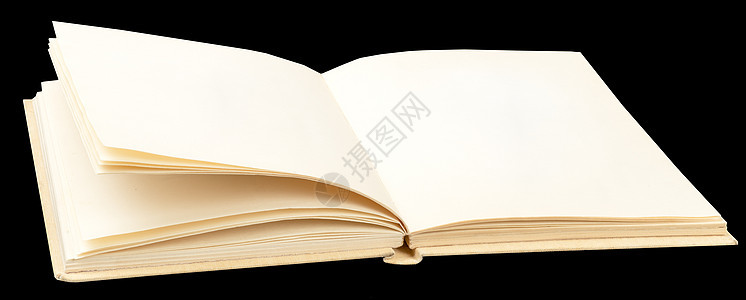 使用空白叶子打开书簿出版物学习教育文档精装大学学校知识黑色日记图片