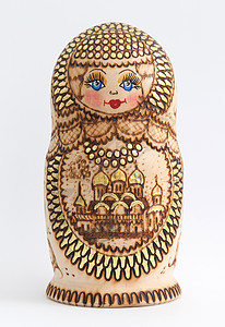 俄罗斯木偶俄罗斯人Matryoshka文化玩具家庭套娃纪念品手工女士收藏头巾孩子图片