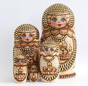俄罗斯木偶俄罗斯人Matryoshka玩具文化纪念品收藏国家女士女孩孩子矩阵手工图片