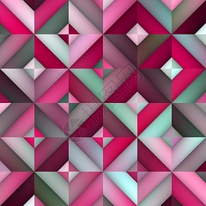 矢量无密封的粉色形状梯度 Rhombus 几何模型图片