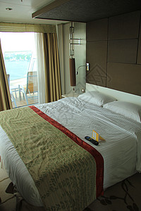 内地游轮客舱奢华海洋衬垫血管巡航白色航程枕头假期旅游图片