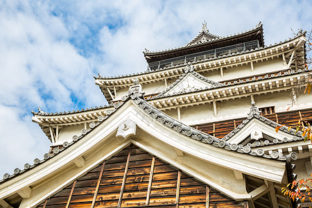 广岛城堡皇帝旅游历史公园武士蓝色建筑文化天空吸引力图片