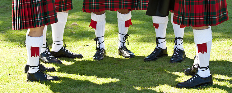 苏格兰格子文化衣服孢子国家服装钱包氏族纺织品条纹图片