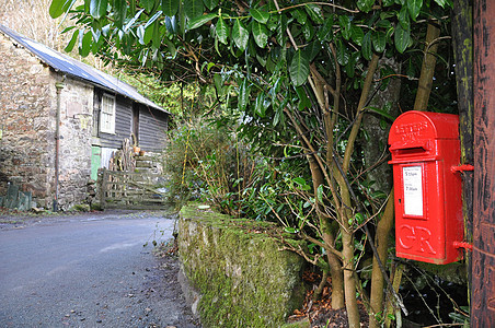 农村邮箱乡村邮局村庄信箱总局服务送货红色盒子收藏图片