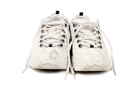 单鞋配饰鞋带蓝色衣服锻炼白色练习运动活动运动员背景图片