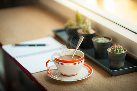 咖啡厅木棍咖啡杯芳香假期宽慰饮料日记咖啡会议精力咖啡店商业图片