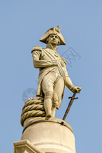 伦敦Trafalgar广场纳尔逊雕像历史城市正方形狮子雕塑首都旅游旅行柱子地标图片