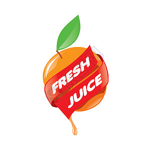 新鲜果汁的标识标签生态数字水果叶子食物插图柠檬植物产品图片
