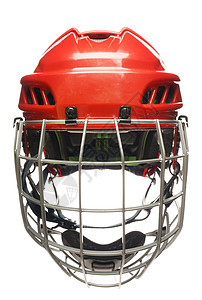 孤立的重心头盔头盔笼守门员面膜器材金属橄榄球口罩曲棍球符号运动图片