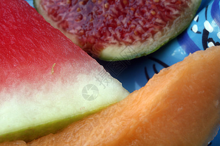 水果盘财富小吃健康饮食甜点西瓜早餐食物陶器绿色图片
