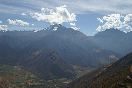 秘鲁山 圣谷游客高度运动历史性路线文化石头蓝色墙纸明信片图片