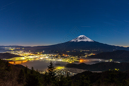 富士山之夜图片