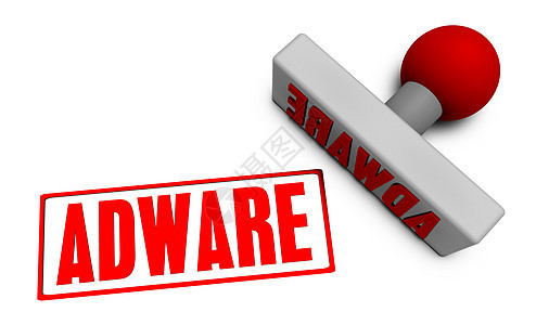 Adware 印戳审查验证橡皮认证邮票创造力白色插图菜刀图片