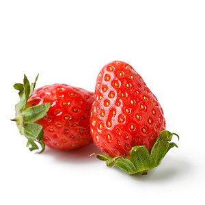草莓食物水果红色背景图片