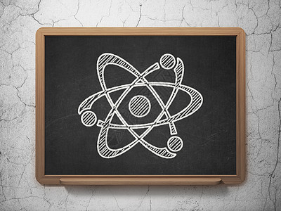 科学概念 黑板背景的分子教育课堂技术木板力量测量粉笔实验物理研究图片