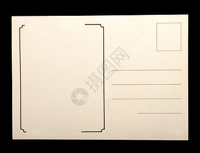 旧邮政卡卡矩形空白旅行打印纸板褐色长方形邮资邮件乡愁图片