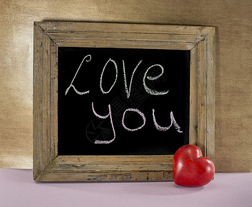 情人红心框架黑色礼物红色展示木头背景图片