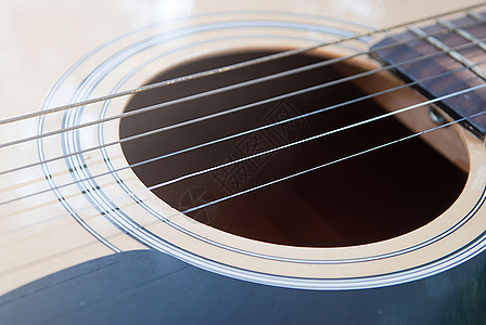 音响吉他 专注于音孔以上的弦图片