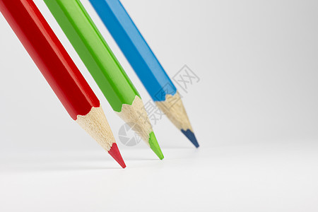 三支彩色铅笔 RGB 颜色木头平行石墨颜料彩虹粉末快乐编码旗帜活页夹图片