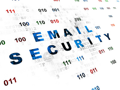 隐私概念 数字背景的电子邮件安全电子信箱别针攻击财产技术蓝色屏幕警报政策代码展示图片