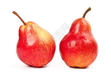 2个红梨烹饪红色饮食维生素水果美食图片