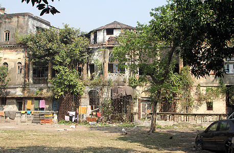 中央加尔各答传统法庭庭院旅行树木院子建筑公园城市殖民建造房子首都图片