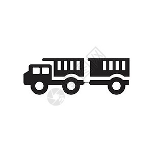 卡车 ico运输货车汽车黑色货物白色船运车辆服务送货图片