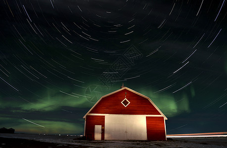 加拿大北部光线银行天文学天空北极星极光星星气氛绿色图片