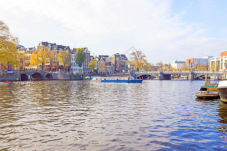 荷兰阿姆斯特尔阿姆斯特丹的城市风景建筑学历史房子风光建筑城市首都运输图片